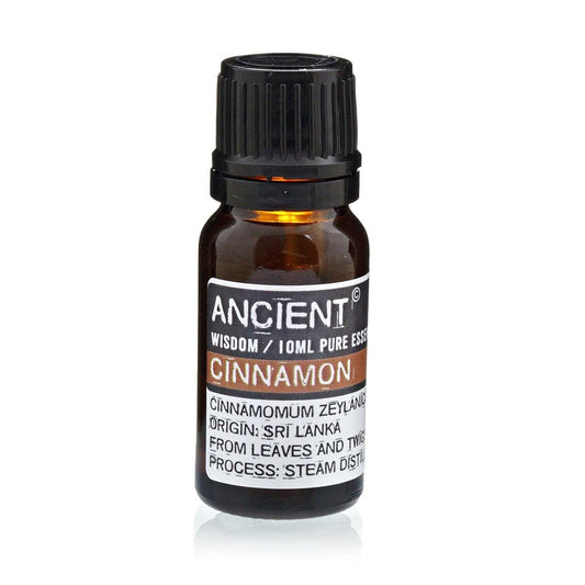 Polished 10 ml Cinnamon Essential Oil featuring natural patterning and unique variations - Luna Panther