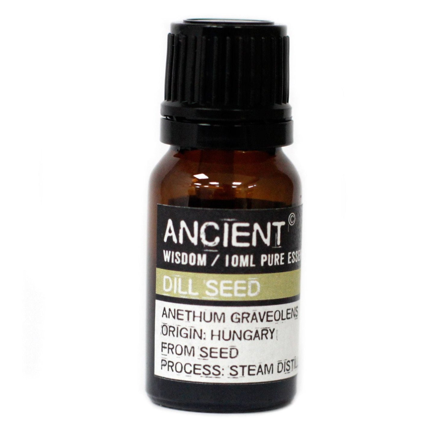 Polished 10 ml Dill Seed Essential Oil featuring natural patterning and unique variations - Luna Panther
