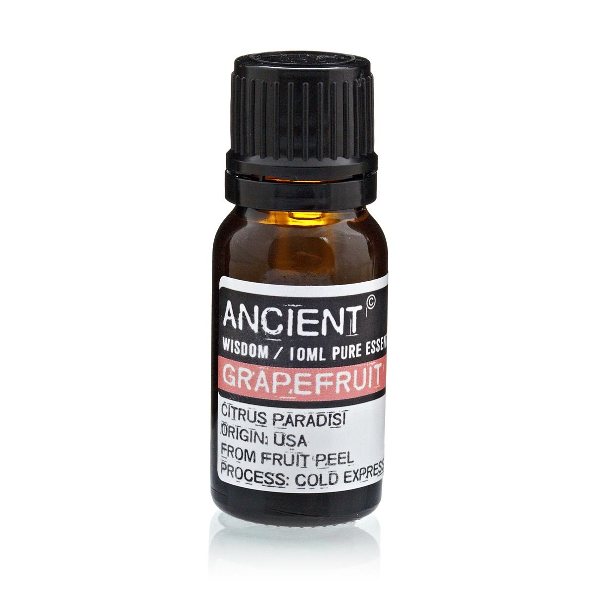 Polished 10 ml Grapefruit Essential Oil featuring natural patterning and unique variations - Luna Panther