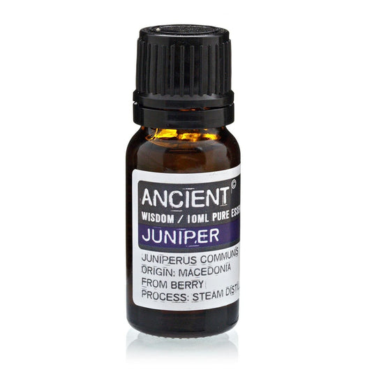 Polished 10 ml Juniperberry Essential Oil featuring natural patterning and unique variations - Luna Panther