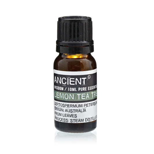 Polished 10 ml Lemon Tea Tree featuring natural patterning and unique variations - Luna Panther