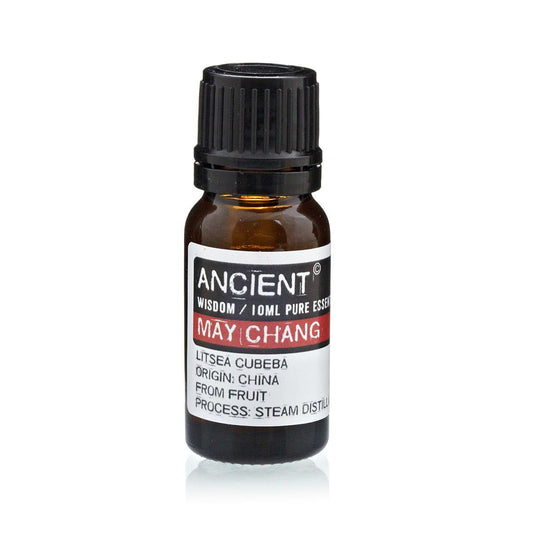 Polished 10 ml May Chang Essential Oil featuring natural patterning and unique variations - Luna Panther