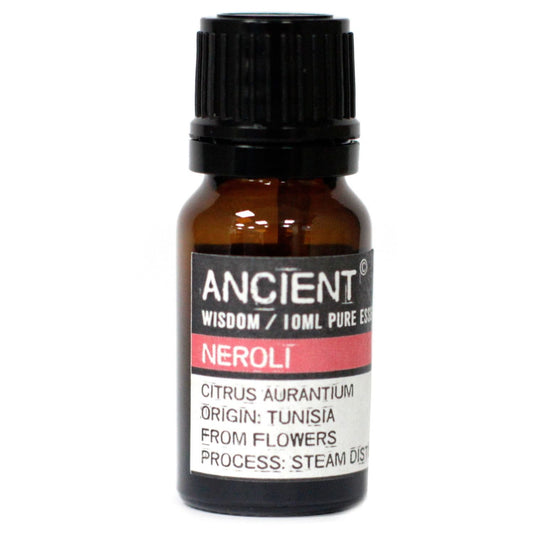 Polished 10 ml Pure Neroli Essential Oil featuring natural patterning and unique variations - Luna Panther