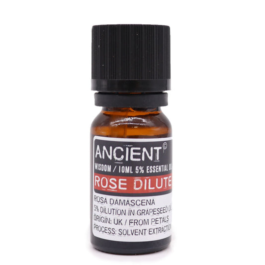 Polished 10 ml Rose Dilute Essential Oil featuring natural patterning and unique variations - Luna Panther