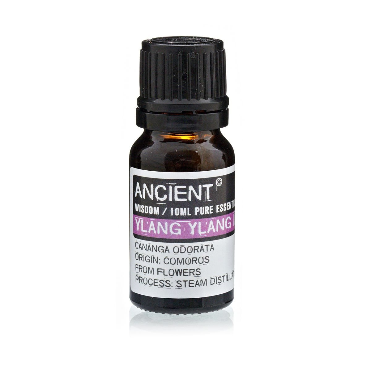 Polished 10 ml Ylang Ylang I Essential Oil featuring natural patterning and unique variations - Luna Panther