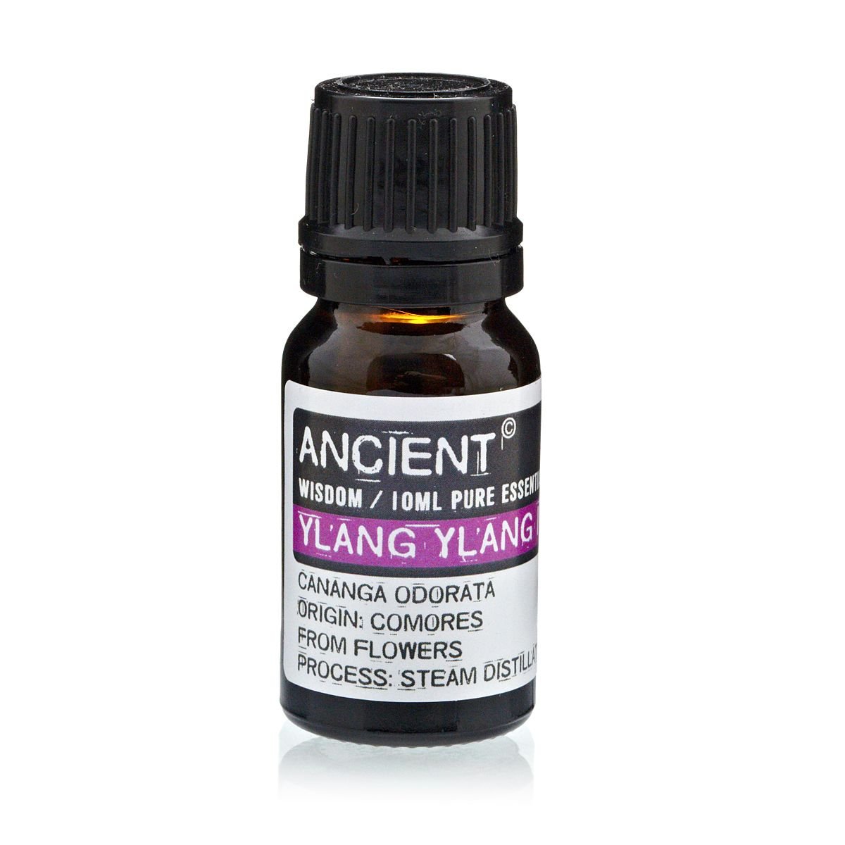 Polished 10 ml Ylang Ylang III featuring natural patterning and unique variations - Luna Panther