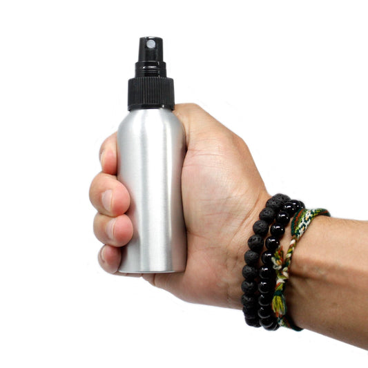 100ml Aluminium Bottle with Black Spray Top - Luna Panther alternate view