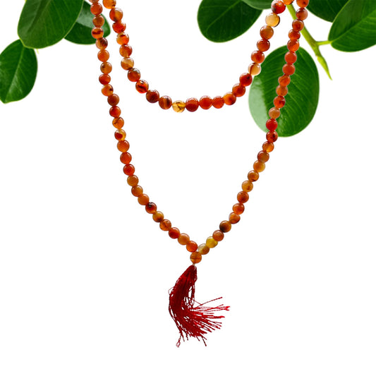 108 Bead Mala - Carnelian - Luna Panther alternate view