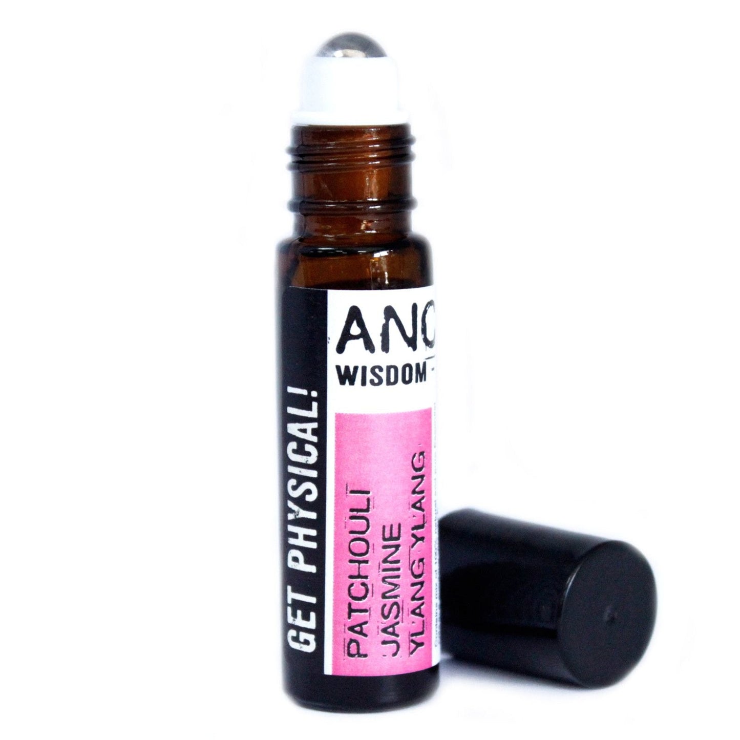 Polished 10ml Roll On Essential Oil Blend - Get Physical! featuring natural patterning and unique variations - Luna Panther