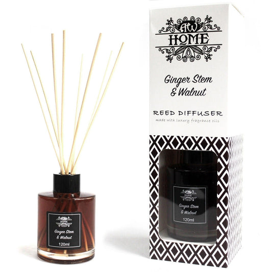 120ml Reed Diffuser - Ginger Stem & Walnut - Luna Panther