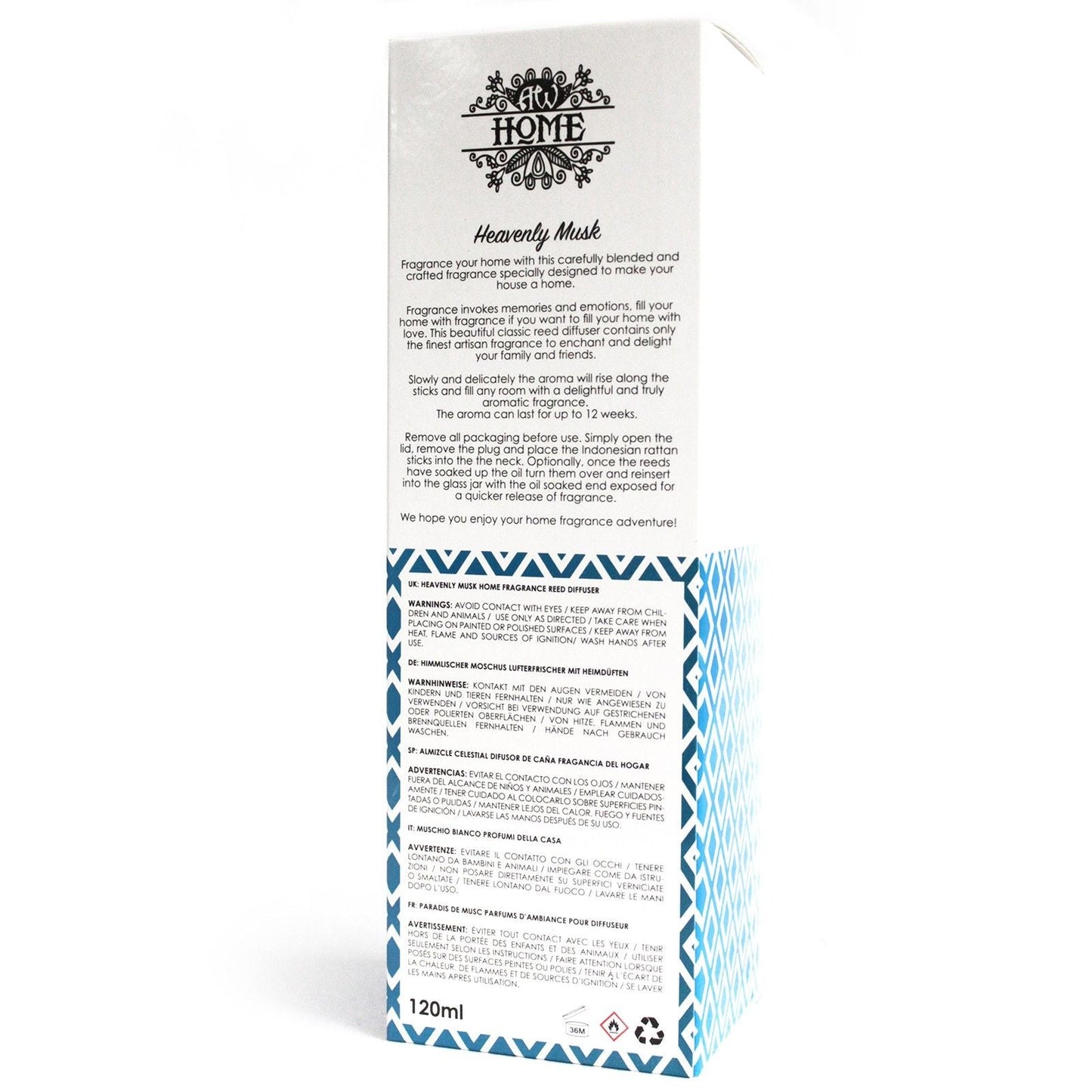 120ml Reed Diffuser - Heavenly Musk - Luna Panther