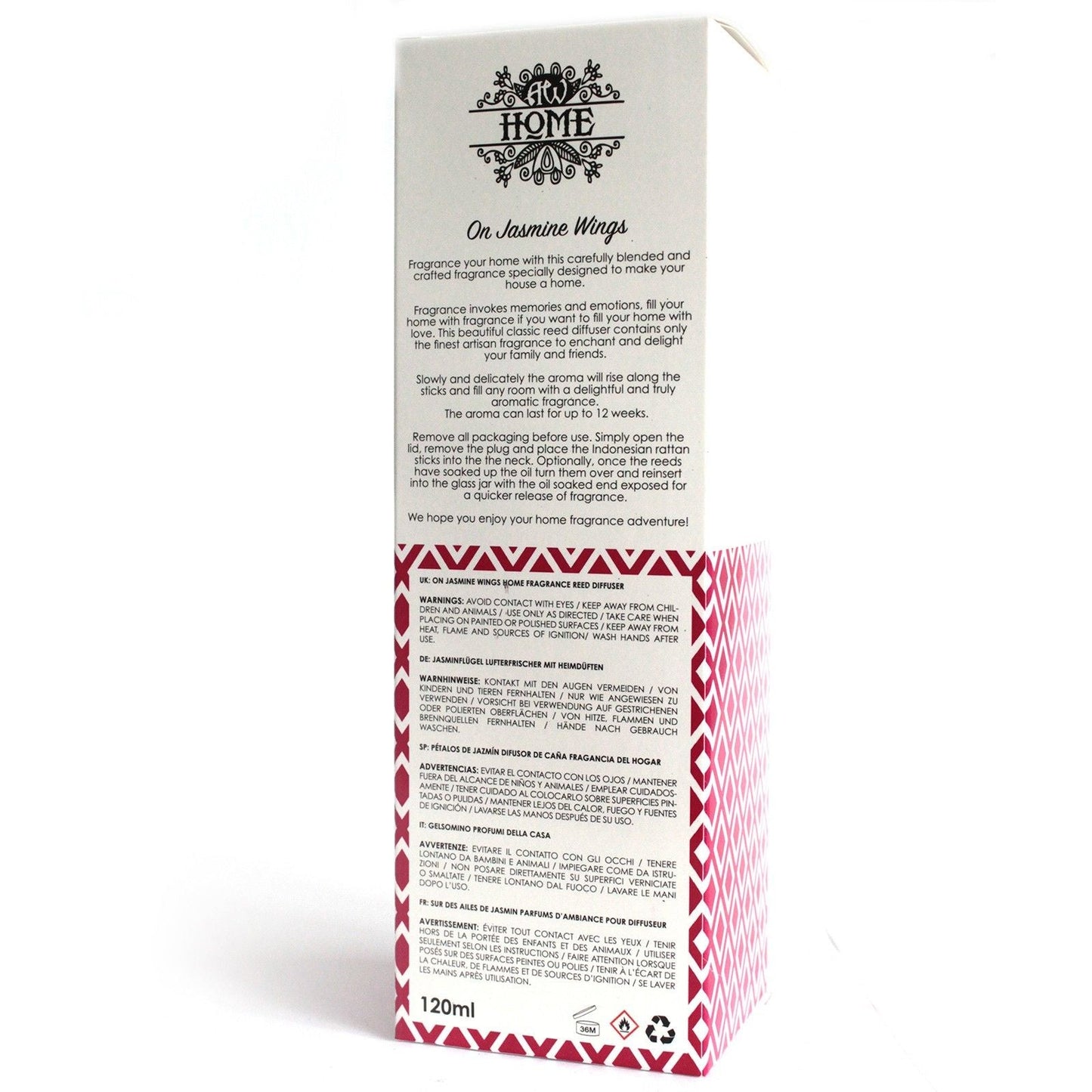 120ml Reed Diffuser - On Jasmine Wings - Luna Panther