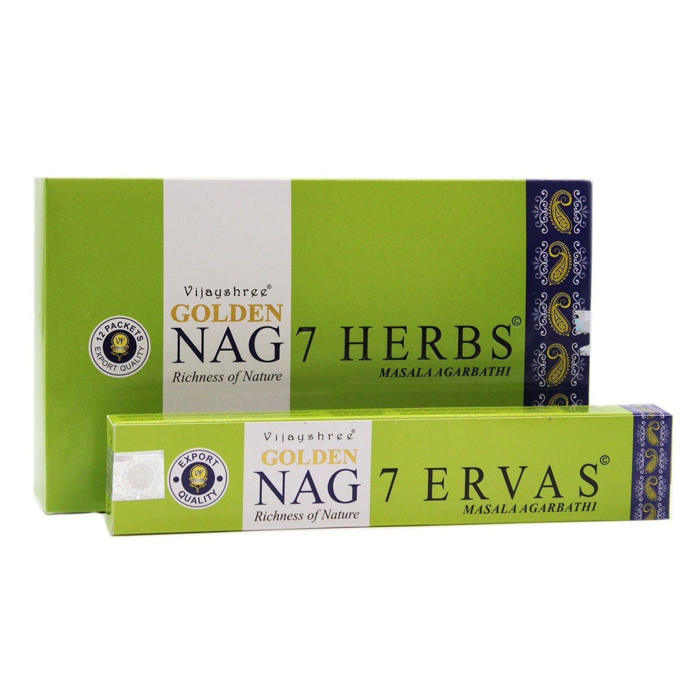 15g Golden Nag - Seven Herbs 15g incense sticks at Luna Panther