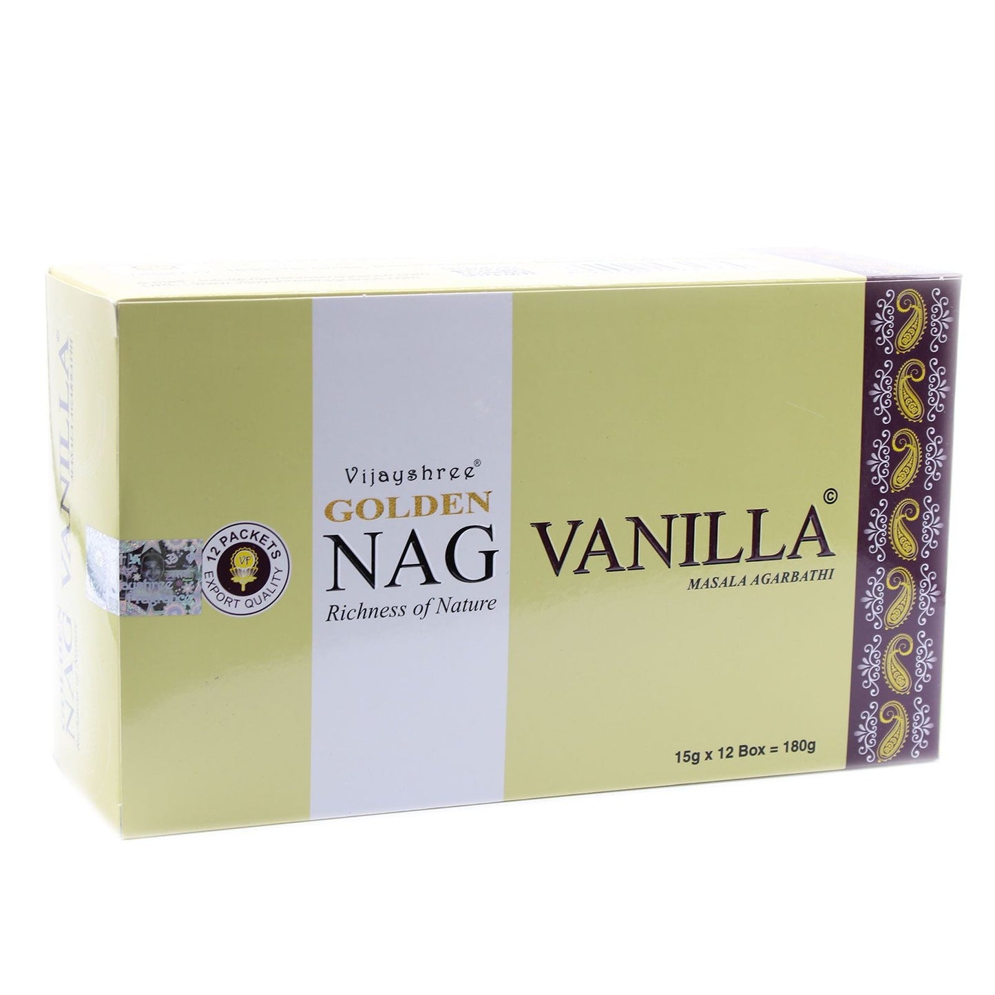 Polished 15G Golden Vanilla Incense featuring natural patterning and unique variations - Luna Panther