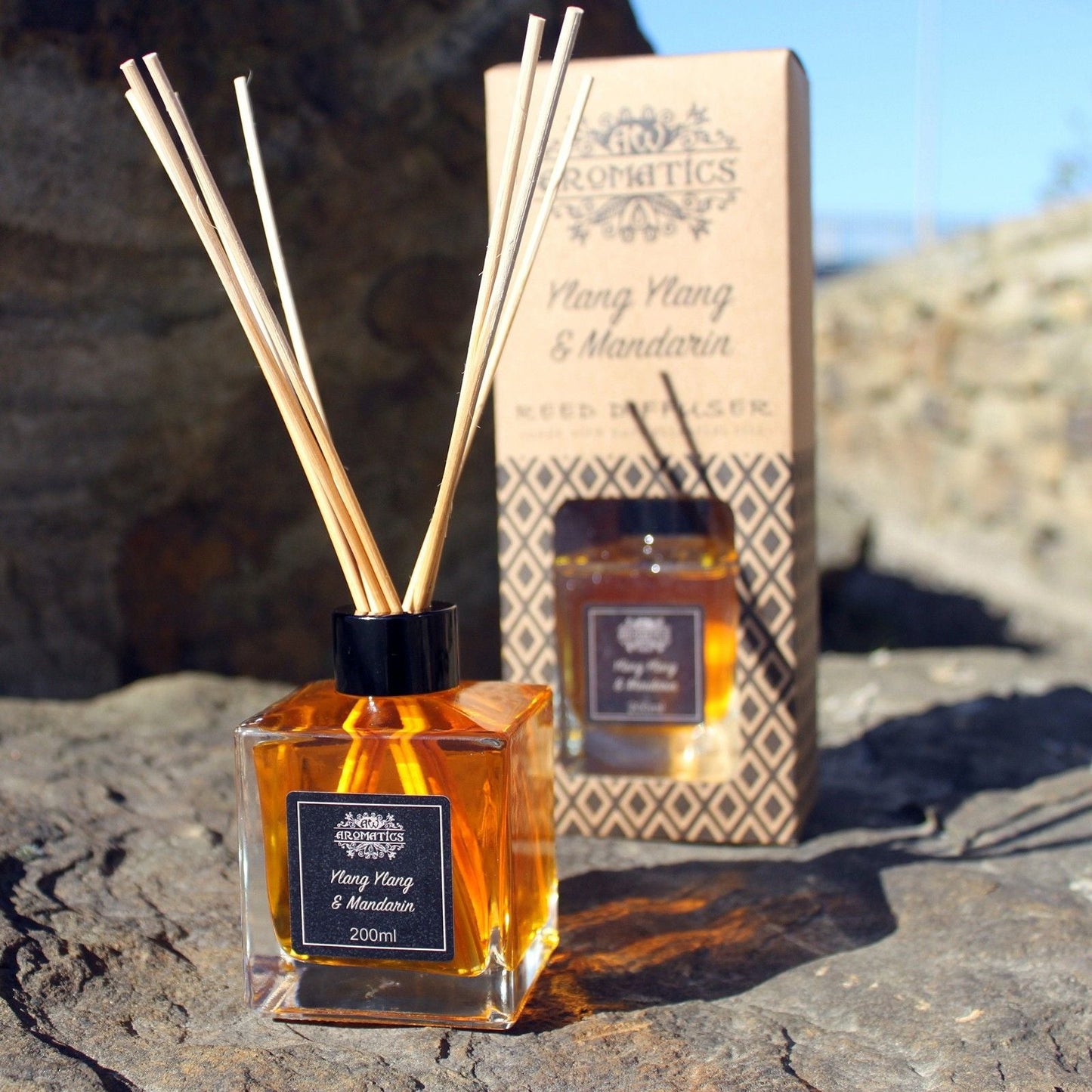 200ml Lavender & Fennel Essential Oil Reed Diffuser - Luna Panther