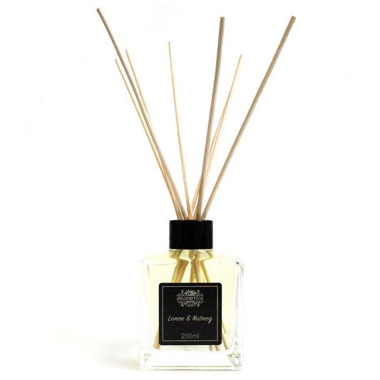 200ml Lemon & Nutmeg Essential Oil Reed Diffuser - Luna Panther alternate view