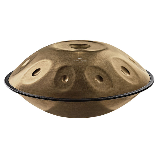 MEINL Sonic Energy Sensory Handpan Stainless Steel D Kurd 10 Notes 440 Hz - Vintage Gold at Luna Panther