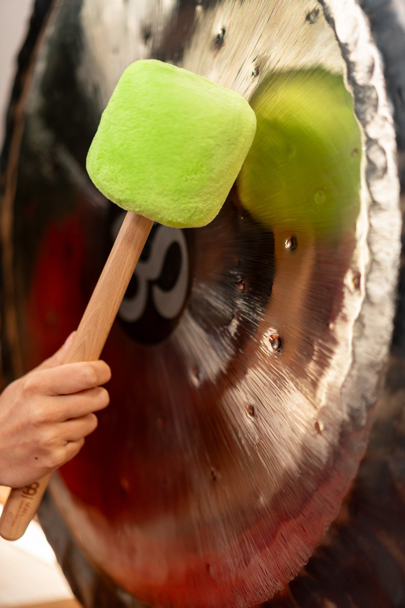 MEINL Sonic Energy Gong Mallet Large - Pure Green detail view 3 at Luna Panther