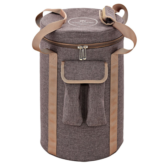 MEINL Sonic Energy 8" Crystal Singing Chalice Bag, for 7.5" to 8" chalices - Brown at Luna Panther