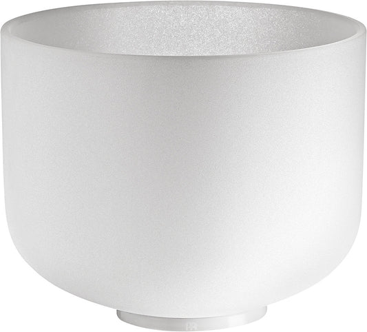 MEINL Sonic Energy White-Frosted Crystal Singing Bowl 10" - E4/Solarolexus Chakra/432 Hz at Luna Panther