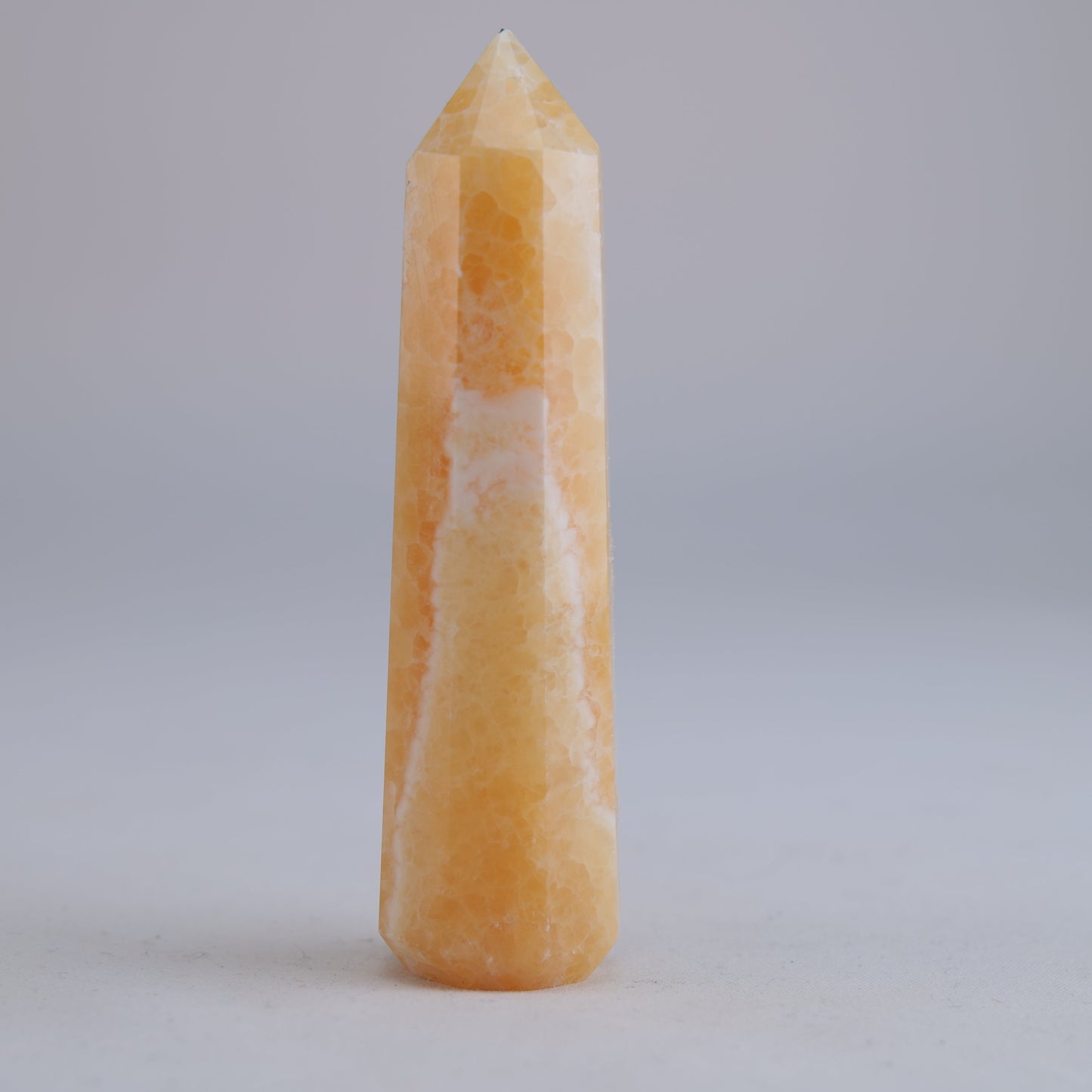 Yellow Banded Mexican Calcite 85g natural crystal tower additional-1