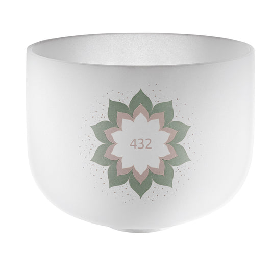 MEINL Sonic Energy Crystal Singing Bowl 9" - 432 Hz, Lotus Flower at Luna Panther