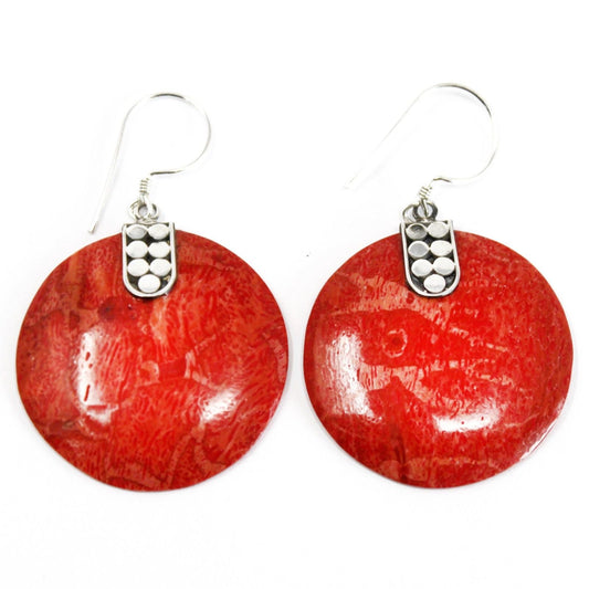 925 Silver Earrings - Disc Disc Decor - Luna Panther