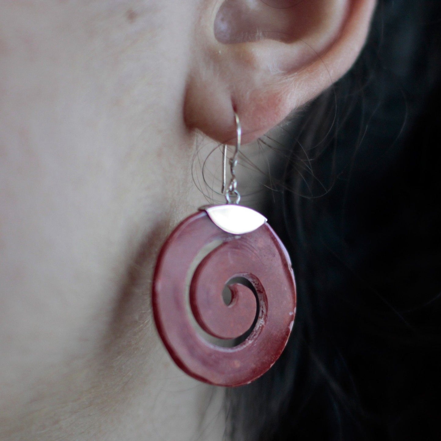 925 Silver Earrings - Scroll Design - Luna Panther