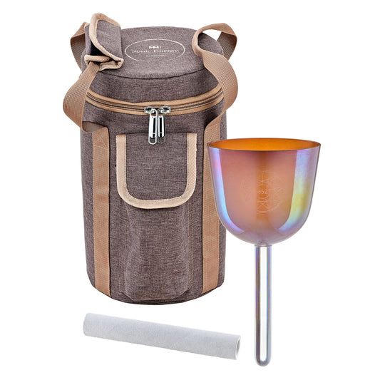 MEINL Sonic Energy 3.75" Essence Solfeggio Crystal Singing Bowl La 852 Hz, Mango Mojito detail view 2 at Luna Panther alternate view