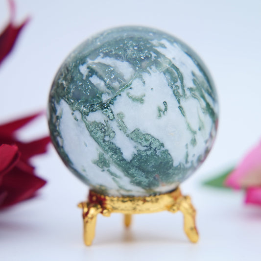 Moss Agate Sphere 234g at Luna Panther