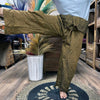 Polished Yoga and Festival Pants - Thai Fisherman Mandala Mantra on Orange featuring natural patterning and unique variations - Luna Panther