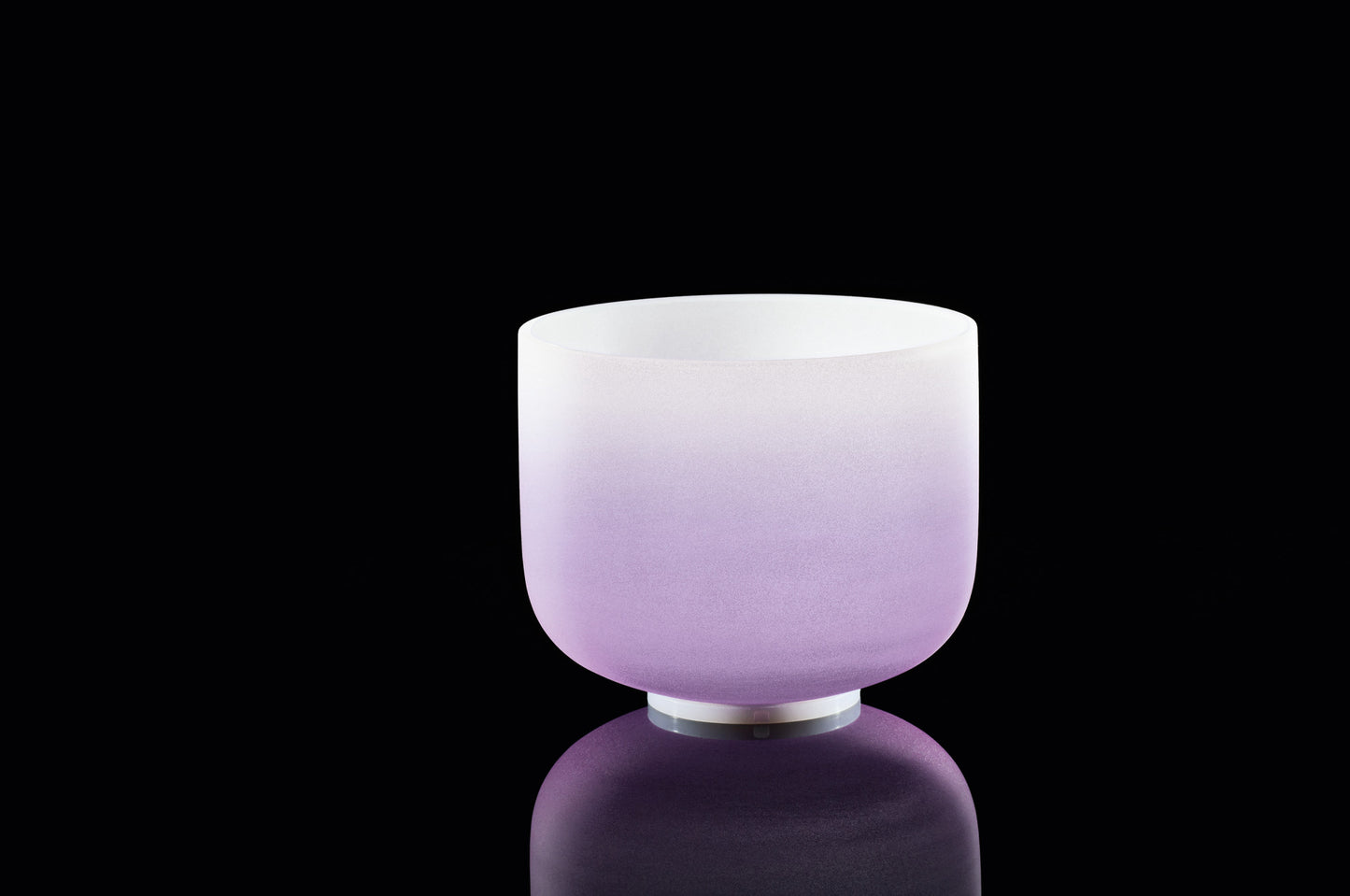 MEINL Sonic Energy Color-Frosted Crystal Singing Bowl 8" - B4/Crown Chakra/440 Hz - Purple detail view 7 at Luna Panther