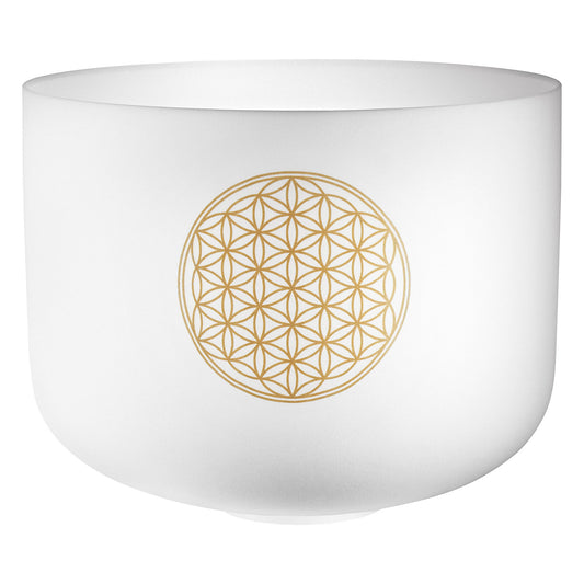 MEINL Sonic Energy Crystal Singing Bowl 16" - Flower of Life/128 Hz/C3 at Luna Panther