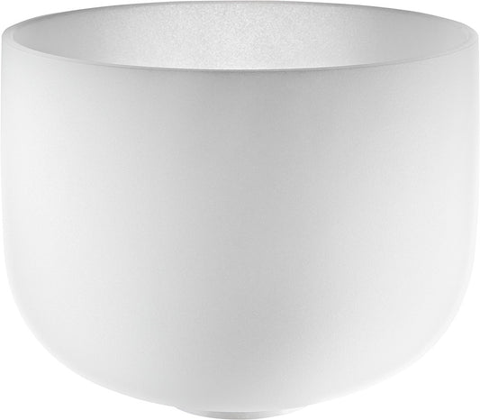 MEINL Sonic Energy White-Frosted Crystal Singing Bowl 9" - A4/Brow Chakra/432 Hz at Luna Panther