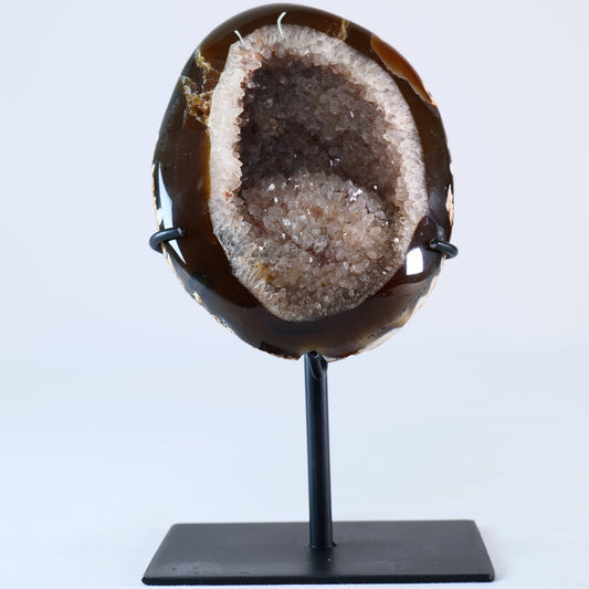 Agate Geode 508g – Brazilian Druzy Crystal - Luna Panther