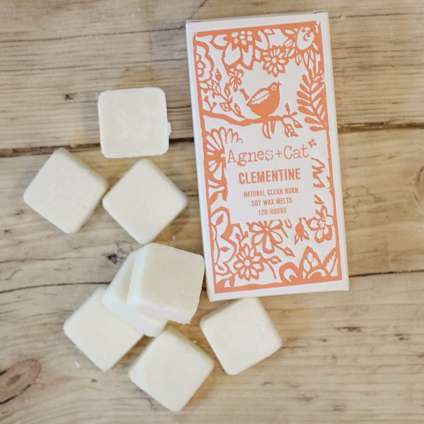 Agnes + Cat Box of 8 Wax Melts - Clementine - Luna Panther