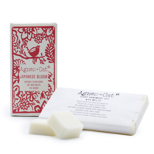 Agnes + Cat Box of 8 Wax Melts - Japanese Bloom - Luna Panther