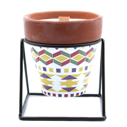 Agnes + Cat Herb Garden Candles - Geranium - Luna Panther