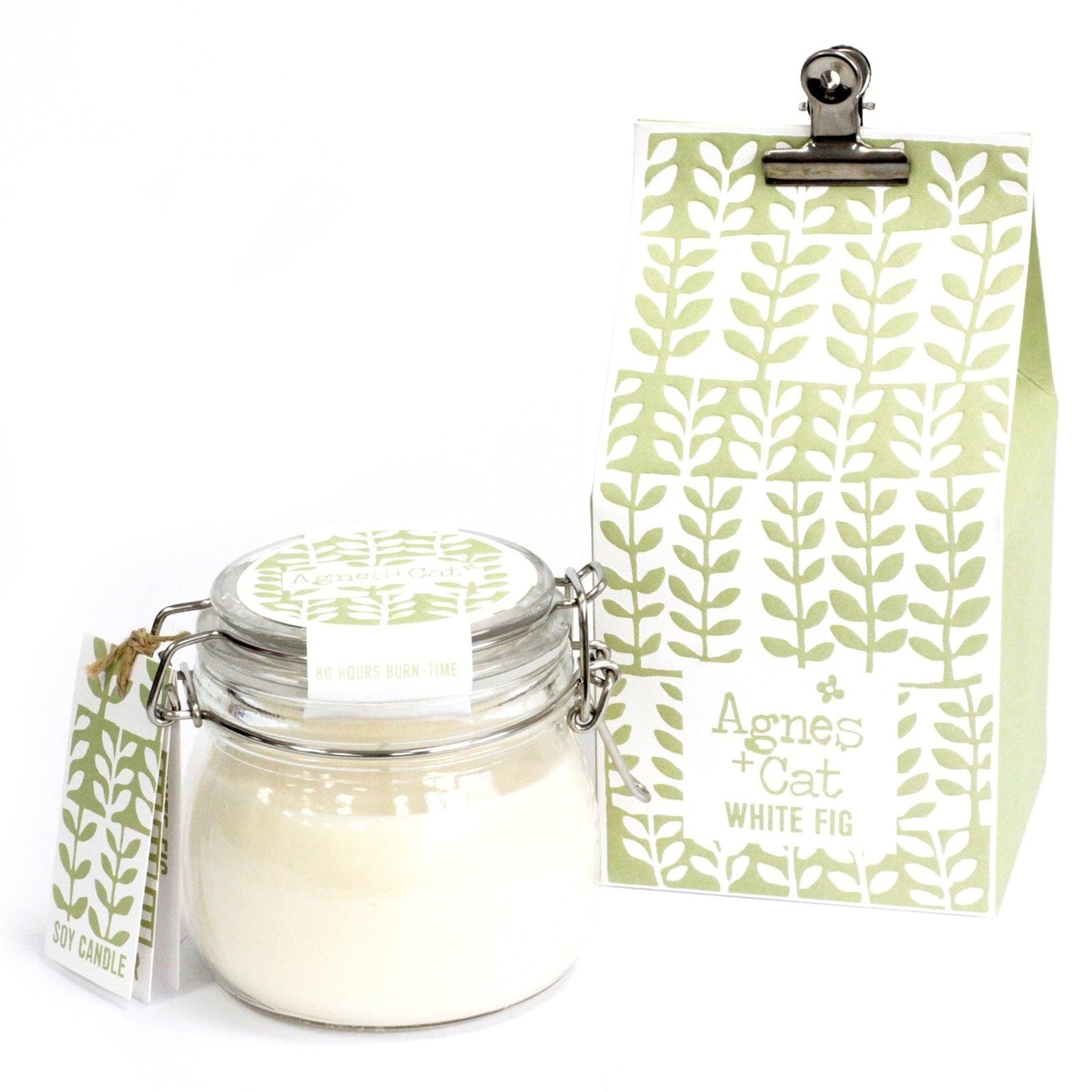 Agnes + Cat Kilner Jar Candle - White Fig - Luna Panther