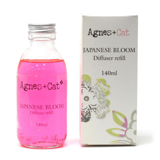 Agnes + Cat Reed Diffuser Refill - Japanese Bloom 150ml - Luna Panther