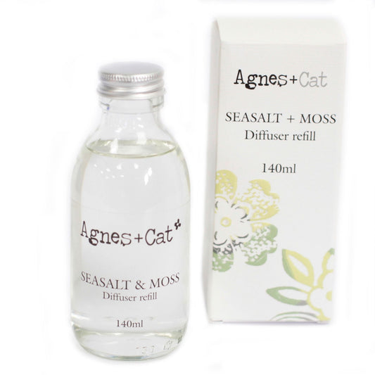 Agnes + Cat Reed Diffuser Refill - Sea Salt and Moss 150ml - Luna Panther alternate view