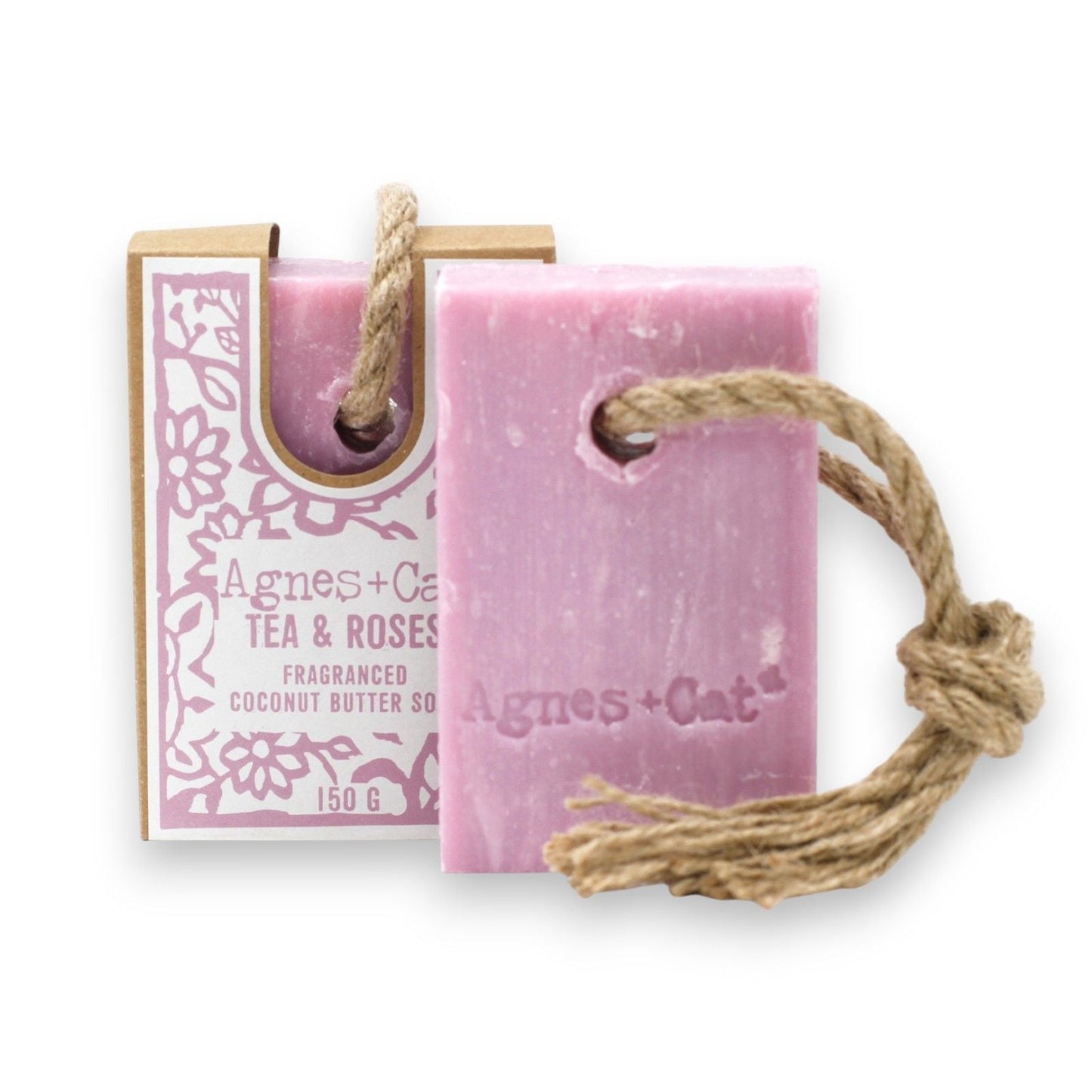 Agnes + Cat Soap On A Rope - Tea & Roses - Luna Panther