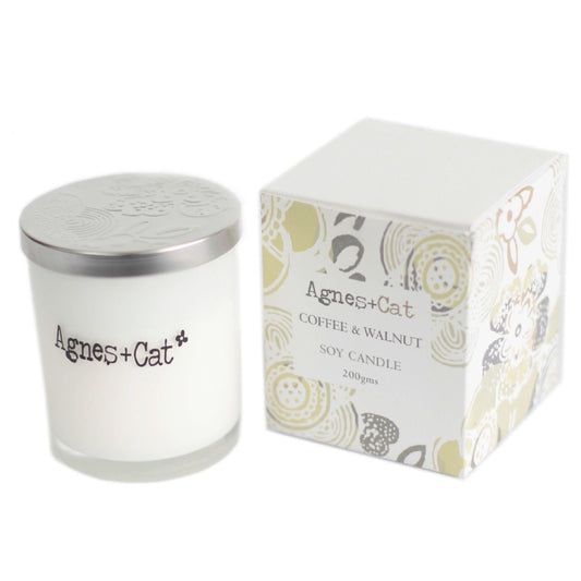 Agnes + Cat Votive Candle - Coffee and Walnut - Luna Panther alternate view