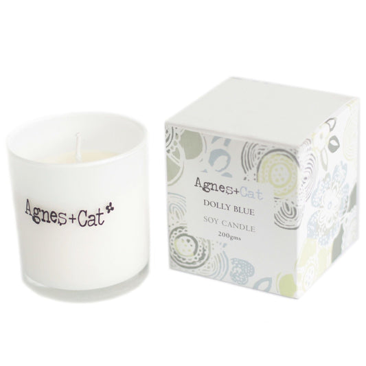 Agnes + Cat Votive Candle - Dolly Blue - Luna Panther