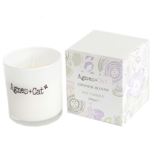 Agnes + Cat Votive Candle - Japanese Bloom - Luna Panther
