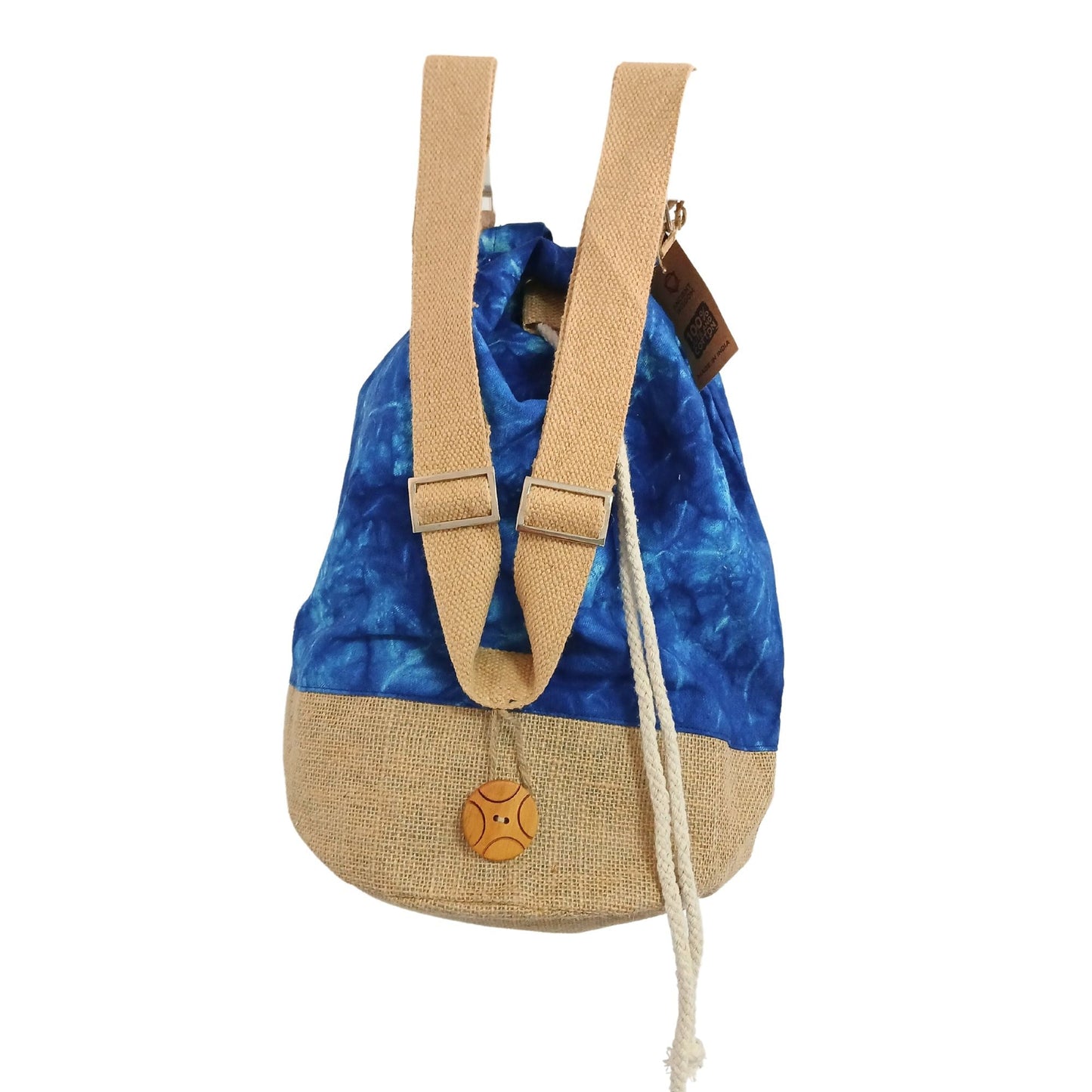 All Natural Backpack - Blue Stonewash - Mandala - Luna Panther