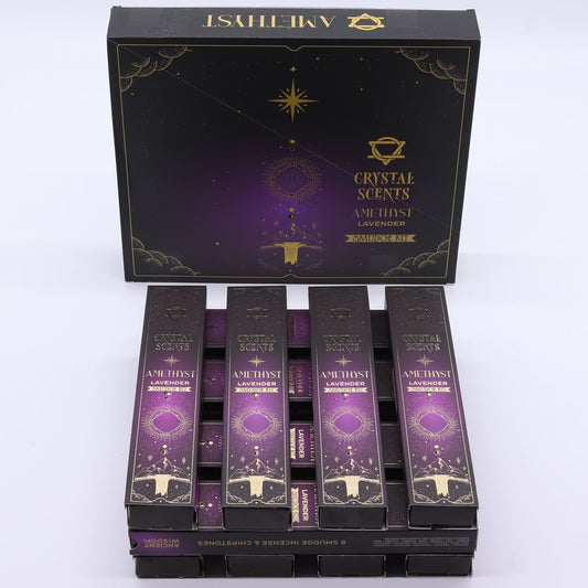 Amethyst Crystal Scents Smudge Incense - Lavender - Luna Panther alternate view