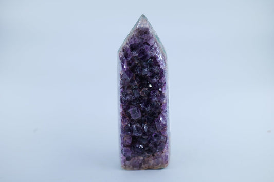 Polished Amethyst Polished Point 277g featuring rich purple colour and natural clarity - Luna Panther