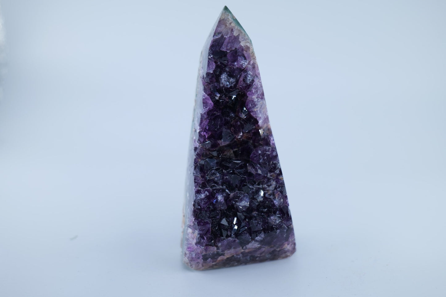 Polished Amethyst Polished Point 311g featuring rich purple colour and natural clarity - Luna Panther