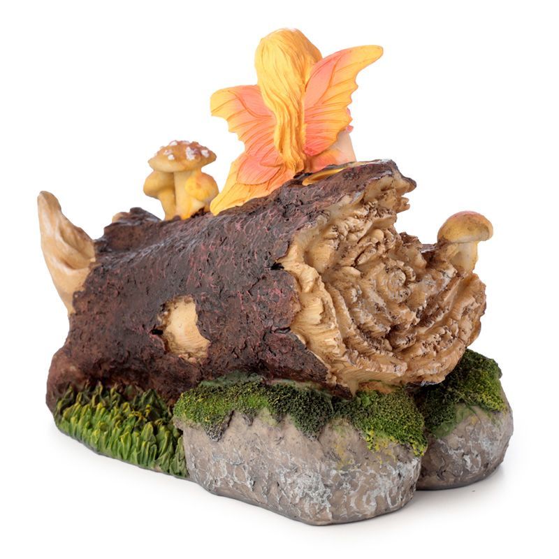 Polished Ancient Woodland Daydream Fairy Backflow Incense Burner 1 featuring natural patterning and unique variations - Luna Panther